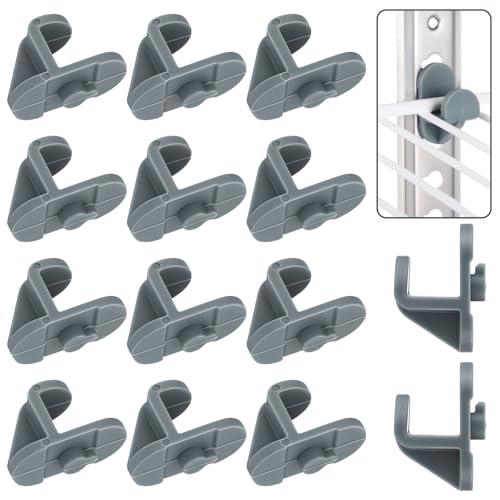 Cinnvoice 16pcs Refrigerator Shelf Clips Freezer Plastic Replacement Shelf Clips Freezer Cooler Shelf Support for Commercial Kitchen Refrigerators