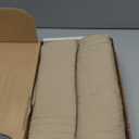 100% Cotton Quilted Pillow Sham Floral Printed Pillow Cover King Size (Khaki) (36" x 20" (Pack of 2))