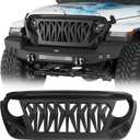 Hooke Road Front Grille Guard for 2018-2026 Jeep Wrangler JL Gladiator JT