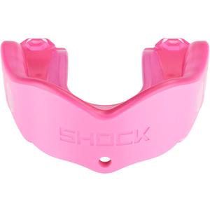 Shock Doctor Mouth Guard Sports, Hockey, Lacrosse, Baseball, Wrestling Moutguard, Gel Max Heavy Duty Protection & Custom Fit, Football Mouth Guard with Strap, Adult & Youth Mouthguard (Pink)