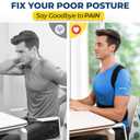DIANMEI Back Brace Posture Corrector for Women and Men, Back Braces for Upper and Lower Back Pain Relief, Adjustable and Fully Back Support Improve Posture and Lumbar Support(XL, 39.5"-43" Waist)