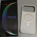 TORRAS Q3 Silicone for iPhone 17 Pro Max Case Stand, Fit for MagSafe, Liquid Silicone Soft Cozy Grip, 360 Spin Magnetic Stand, Camera Control, Protective for iPhone 17 Pro Max Phone Case, Ivory Gold