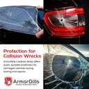 ArmorDillo High Tack Collision Wrap -Free Utility Knife. Full 3 Mil 3-Ply Self Adhesive Crash Wrap for Cars, Collision, Towing, Salvage & Auto Repair, 60 Day UVI Protection - 36" x100ft