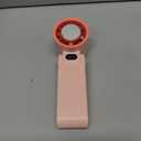 Portable Handheld Turbo Fan with Ice Cooler, 199 Speed Personal Fan,5500mAh Rechargeable,20H Cooling Time, 20000 RPM Powerful Silent Motor, Summer Essential for Travel/Outdoor/Office, Pink