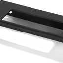 10 Pack 4 inch(102mm) Black Finger Edge Pulls Zinc Drawer pulls Hidden Edge Matte Black Handles Hardware Solid Finger Pulls Kitchen Hardware Bedroom Dresser Drawers