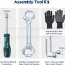 3 Pack Greased 918-04126 Spindle Assembly with 756-04129 Idler Pulley Replaces 618-04125A 618-04126A 918-04125A 918-04125B 918-04125C for Cub Cadet RZT50 ZT50 LT1050 MTD 17 Z Series Tractors