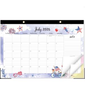 GuassLee Extra Large Desk Calendar 2026-2027 - 19 Months 20" x 30" Jumbo Desk Calendar from Jun. 2026 to Dec. 2027, Large Monthly Planner with Watercolor Design for Office School Home Organizing