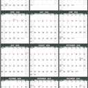 Yearly Wall Calendar 2026 - Large Yearly Calendar 2026 Vetical, Jan 2026 - Dec 2026, 25.2" x 38.2" (Open), 2026 Calendar, Large Wall Calendar 2026, Full Year Paper with Notes, Thicker Paper