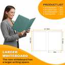 Small Dry Erase Board,12" x 9" Portable Dry Erase White Board,Double-Sided Folding Whiteboard with Pen(Blue)