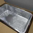 Stainless Steel Cat Litter Box 2 Pack,XL Metal Litter Box for Big Cats, Cat LitterBox Metal Pet Toilet Easy to Clean,High Sided Litters Boxes Adult Big Cats,Non Stick, No Smell,23.6"x15.8"x6"