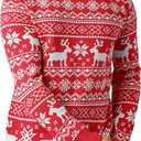 JMIERR Men's Crewneck Pullover Sweater Waffle Textured Knitted Sweaters Casual Loose Fit Sweaters with Ribbing Edge