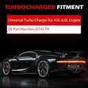 Universal Turbo Turbocharger Compatible with GT45 T4, Turbo Charger Kit 0.66 A/R 600+HP Boost for 4.0L-6.0L Engine with Flange