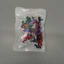 3 x 50pcs Mustache Shape Beads Acrylic Mustache Necklace Charms Large Hole Loose Spacer Beads Jewelry Finding for DIY Earring Necklace Bracelet Crafting Making