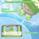 imluckies Ice Cube Bottle with Lid - 2in1 Dual Purpose for Making Ice Cubes, Cups, Bottles - BPA Free, Portable & Easy to Use for Summer, Coffee, Beverage, Water Cooler, Green, 500ml