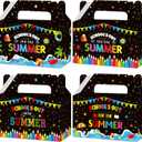 CHUNNIN 12pcs End of School Year Party Gift Boxes Class Summer Party Favors School's Out Candy Treat Goodie Box Bag for Kids Tropical Beach Pool Birthday Classroom Graduation Decoration Supplies