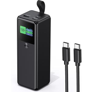 140W Power Bank, 27600mAh 3-Port PD3.1 Portable Charger Power Bank/ Portable Phone Charger with 140W C Port for Phone 16/15/14/13/12 Series, Ma-Book/Pad, Laptop, Tablet, Samsung, Steam Deck, Dell XPS