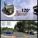 1080P AHD Backup Camera with 170 Wide Angle, 360 Rotatable, Night Vision, IP69K Waterproof - Front/Rear/Side View Reverse Camera for Trucks, Cars, SUVs (1080P)