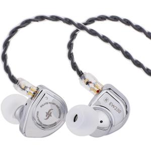 Linsoul SIMGOT EW200 10mm SCP Diaphragm Dynamic Driver in-Ear Earphones with All Metal Body, Detachable 0.78mm 2pin Silver-Plated OFC Cable for Audiophiles Musicians (EW200 with Mic)