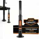 Trailer Tongue Weight Scale with Gauge, 1800 lbs (816 kg) Capacity A-Frame Jack, Heavy-Duty Steel, No External Truck Scale Fees for Travel Trailers, RV & Boat