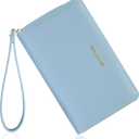 Pomelo Best Womens Wallet Leather RFID Blocking Credit Card Holder with Coin Pocket Zip Around Wristlet Medium Purse for Ladies 2025