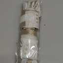 Christmas Tree Topper, 40x13 Inches Toppers Bow with Glitter Satin Mesh Streamer and Patterned Ribbon, Christmas Tree Topper Bow for Christmas Home Decoration (White Golden)