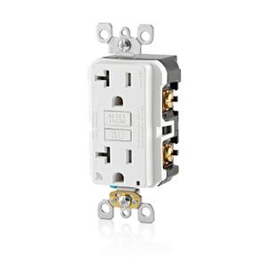 Leviton Smart GFCI, 20 Amp, Self Test, Tamper-Resistant with LED Indicator Light, Send Notifications Directly to Your Smartphone, D2GF2-KW, White