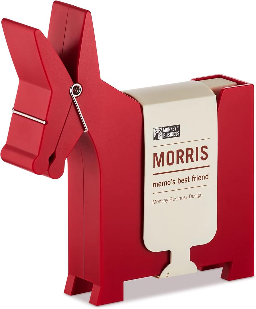 Morris the Donkey: Desktop Memo Holder | Cute Desk Accessories & Office Supplies | Funny Desk Decor & Office Accessories | Desk Supplies: Holders & Dispensers | Sticky Note Holder | by Monkey Business