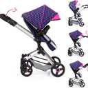 Bayer Vario Doll Stroller - 2-in-1 Doll Pram with Adjustable Handle, 52cm=20.47''