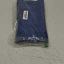 Leetaltree Blue Frame Placemats Set of 6 - Heat Resistant Non-Slip Place mats for Dining Table, Washable Durable PVC Vinyl Woven Table MatsBlue Frame, 6