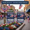 250th Anniversary American Garden Flag 12 x 18 Inch, USA Patriotic Outdoor Banner, Double Sided Yard Decoration 1776-2026