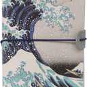 Kokonote Travelers Notebook Japanese Hokusai| Travel Pocket Notebook | Travel Journal For Women | Gifts For Travelers | Cute Small Notebook | 7.3 x 4 Inches | 80 Sheets PU Leather Journal
