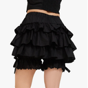 Victorian Bloomers Lolita Pumpkin with Bow Women's Ruffled Shorts 100% Cotton Lace Pettipants XXL