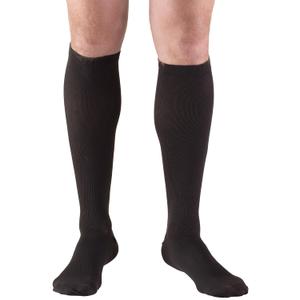 Truform Compression Socks, 20-30 mmHg, Men's Dress Socks, Knee High Over Calf Length, Black, X-Large