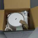 OK MOKKOM Automatic Nut Milk Maker 20 oz Soy Milk Maker, Homemade Almond, Oat, Coconut, Soy, Plant-Based Milk Dairy Free Beverages, Almond Milk Maker with Delay Start/Boild Water/Self Clean - White