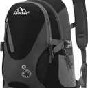 sunhiker Small Hiking Backpack Women Men 20L Lightweight Travel Backpack Daypack Casual Backpack For Cycling Outdoor Camping (Black)