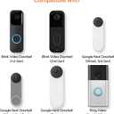 WIFI Doorbell Chime for Google Nest, Ring, Blink - Wireless Doorbell Extender with LED Flash Alert, No Transmitter Needed, Easy Setup Receiver (1 Pack)