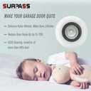 Surpass 10 Pack 2'' Ultra-Quiet Nylon Garage Door Rollers 4 Stem, 6200-2RS Double Seals Precision Bearings