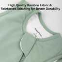 BubblePanda Rayon Made from Bamboo Sleep Sack  1.0 Tog Soft Toddler Sleeping Sack  for Infant Newborn Babies 2-Way Zipper Baby Wearable Blanket, S