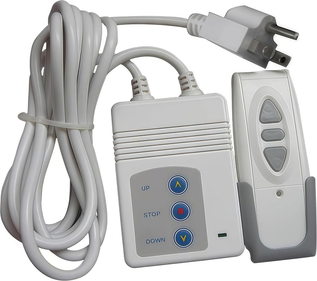 315MHz Wireless Remote Control Kit for Projector Screen, Electric Curtains, Motorized Shade & Smart Home Devices with US PlugWhite