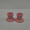 6.2 Inch Extra Wide Elevated Ceramic Cat Bowls, Food and Water Bowl Set for Elder Big Cats Small Dogs, Raised Design for Pet Easy Eating, Protect Cat's Spine, Set of 2, (Pink)