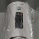 simplehuman 4.5 Liter Bathroom Trash Can, White Steel