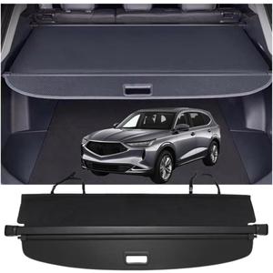 Retractable Cargo Cover Compatible with Acura MDX 2022-2026 Base/SH-AWD/SH-AWD A-Spec/Type Trunk Shielding Security Shade Privacy Screen Tonneau Luggage Cargo (Carbon Fiber Texture)