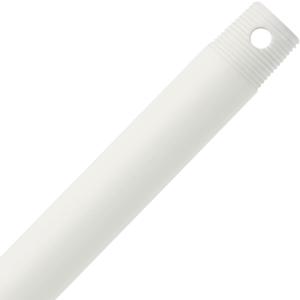 6 Inch Ceiling Fan Downrod Threaded, 1 Inch Outer Diameter Matte White Ceiling Fan Extension Rod (With Threads),Down Rods Compatible With Most Ceiling Fans,Easy Installation