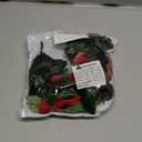 Women's Rose Flower Headband Artificial Flower Hairband Mexico Floral Crown Headpiece (Black Red, Pack of 1)