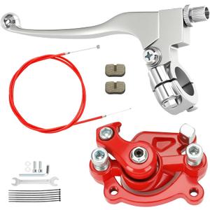 80cc Mini Bike Rear Brake Caliper Kit Brake Lever Compatible with Monster Mega Moto MMB80 GMB100 Colemen CT100U CC100X Baja DB30 Monster Motovox MBX10 MBX11 Predator 79cc 97cc 100cc Engine Part