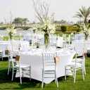 Fitted Table Cloth Round Cover 6ft-Spandex Elastic Table Covers 6 Pack 72 Inch-White Small Stretch Folding Tablecloth for Weddings Banquets Restaurant Event Parties Vendor Stand Tables