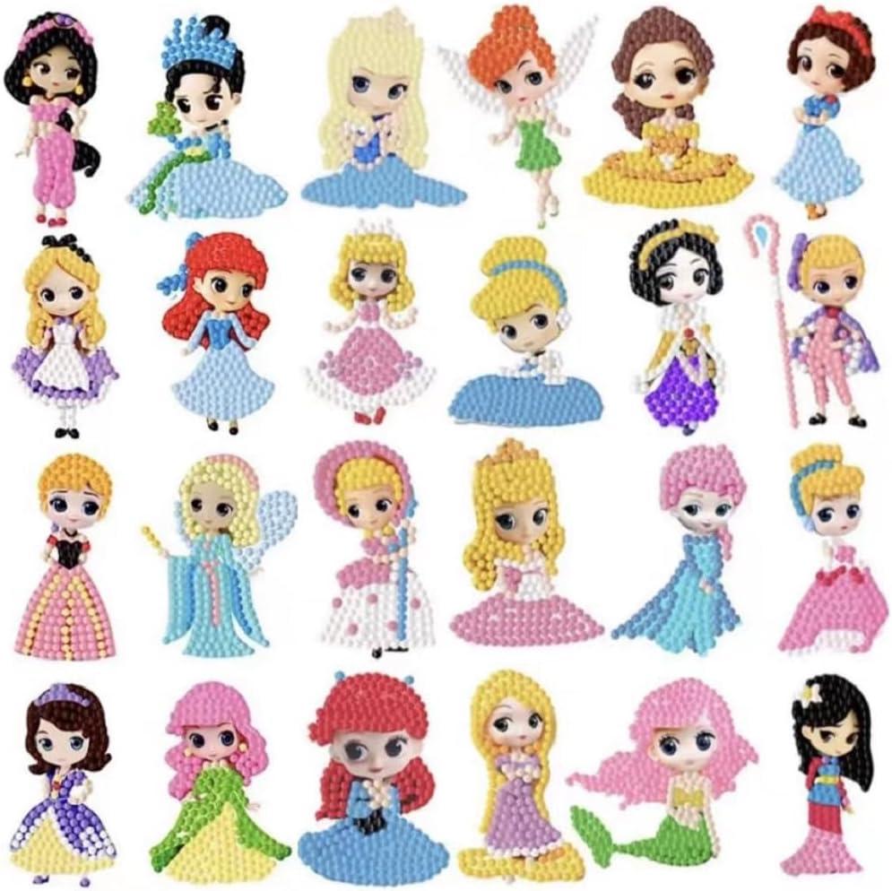 Diamond Art Kits for Kids & Girls & Boys, Arts & Crafts for Kids Ages 4-8,Craft Kits for Ages 8-12, Mosaics Bead Art,Painting Kits,Princess Gem Art Kits for Grils Boy Birthday Party Gift Toy