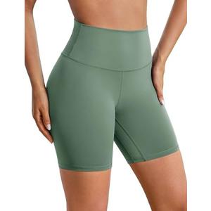 BAYDI Clouduxi Biker Shorts for Women 6" High Waisted Workout Gym Running Shorts Womens Buttery Soft Yoga Pants, Large