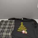 VENTELAN Family Matching Christmas Pajamas Set Holiday Santa Claus Sleepwear Xmas PJS Set for Couples and Kids,Men, 3XL Black/Plaid, 1 pcs