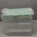 3-Tier Storage Box of Bricks for Lego, PP+ABS Stackable Organizer 14.17"9.84"12.01" with Lids, Green (XXXL)